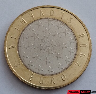 Slovinsko 3 euro 2008 - Predsedníctvo - UNC