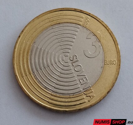 Slovinsko 3 euro 2009 - Edvard Rusjan - UNC