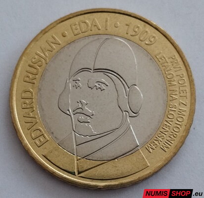 Slovinsko 3 euro 2009 - Edvard Rusjan - UNC