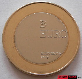 Slovinsko 3 euro 2019 - Prekmurje - UNC