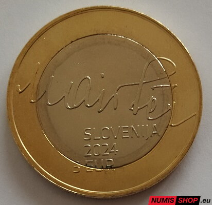 Slovinsko 3 euro 2024 - Rudolf Maister - UNC