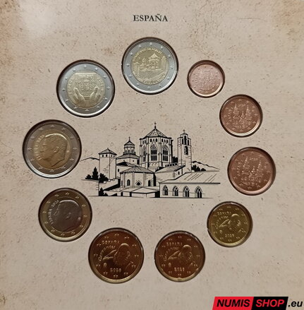 Sada Španielsko 2026 Poblet + 2 x pamätné 2-euro