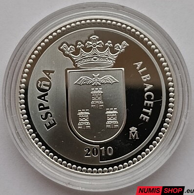Španielsko 5 euro 2010 - Albacete - PROOF