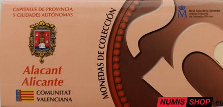 Španielsko 5 euro 2010 - Alicante - PROOF