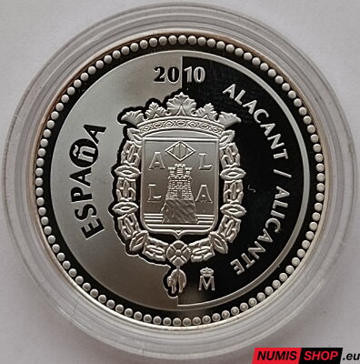 Španielsko 5 euro 2010 - Alicante - PROOF
