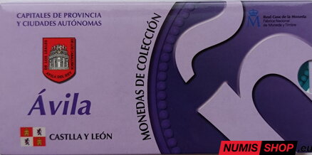 Španielsko 5 euro 2010 - Ávila - PROOF