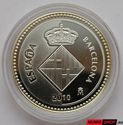 Španielsko 5 euro 2010 - Barcelona - PROOF