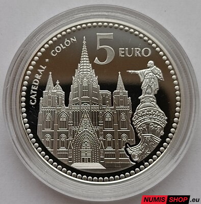 Španielsko 5 euro 2010 - Barcelona - PROOF