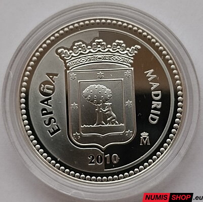 Španielsko 5 euro 2010 - Madrid - PROOF