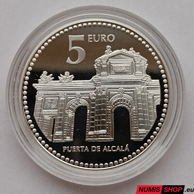 Španielsko 5 euro 2010 - Madrid - PROOF