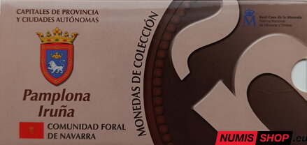 Španielsko 5 euro 2010 - Pamplona - PROOF