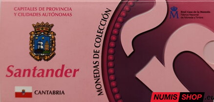 Španielsko 5 euro 2010 - Santander - PROOF