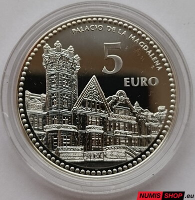 Španielsko 5 euro 2010 - Santander - PROOF