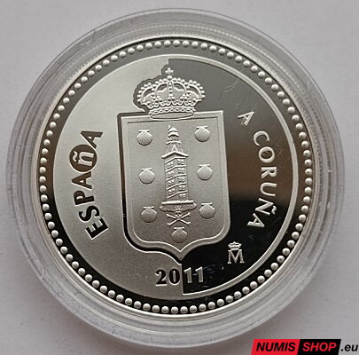 Španielsko 5 euro 2011 - A Coruňa - PROOF