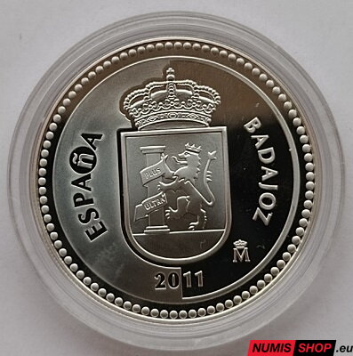 Španielsko 5 euro 2011 - Barajoz - PROOF
