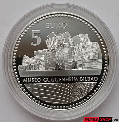 Španielsko 5 euro 2011 - Bilbao - PROOF