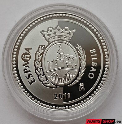 Španielsko 5 euro 2011 - Bilbao - PROOF