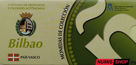 Španielsko 5 euro 2011 - Bilbao - PROOF