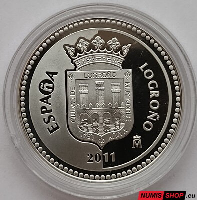 Španielsko 5 euro 2011 - Logroňo - PROOF