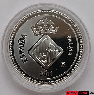 Španielsko 5 euro 2011 - Palma - PROOF