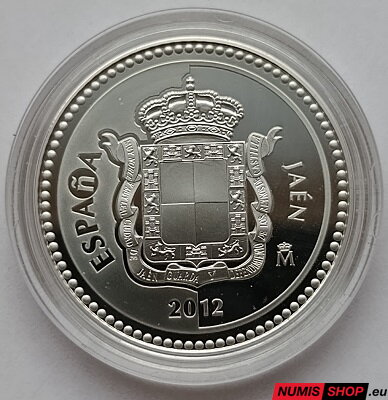 Španielsko 5 euro 2012 - Jaén - PROOF