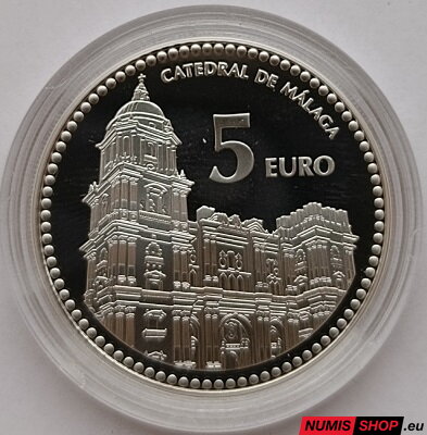 Španielsko 5 euro 2012 - Málaga - PROOF