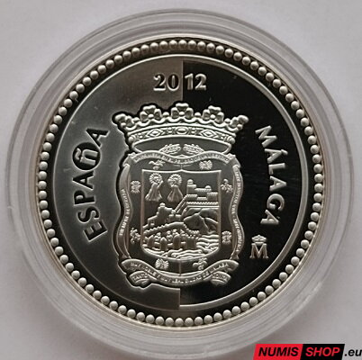 Španielsko 5 euro 2012 - Málaga - PROOF