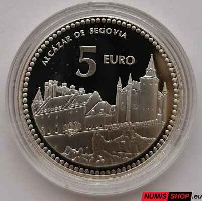 Španielsko 5 euro 2012 - Segovia - PROOF