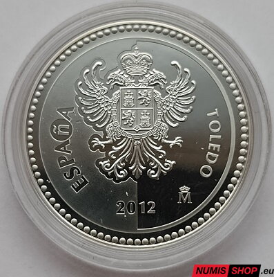 Španielsko 5 euro 2012 - Toledo - PROOF