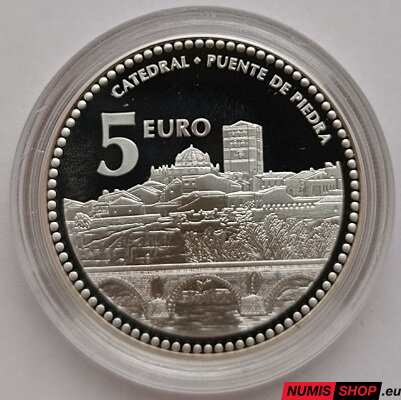 Španielsko 5 euro 2012 - Zamora - PROOF