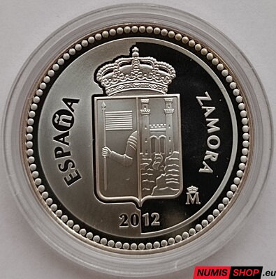 Španielsko 5 euro 2012 - Zamora - PROOF