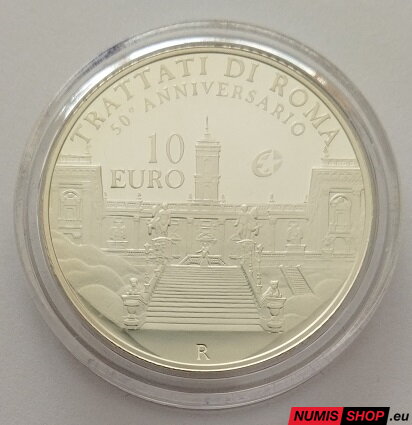 Taliansko 10 euro 2007 - Rímska zmluva - PROOF