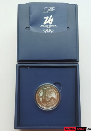 Taliansko 3 euro 2025 - 1 oz Ag - Winter Olympic Games - Milano - Cortina - BU