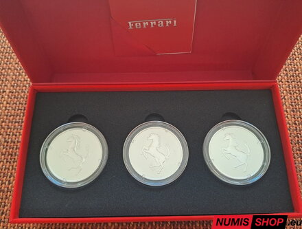 Taliansko 2026 - 3 x 6 euro - Trittico - Ferrari (3 x 1 oz Ag)