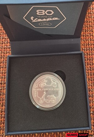 Taliansko 5 euro 2026 - 80 rokov Vespa - BU