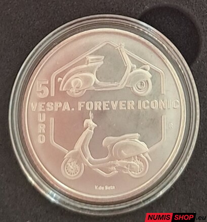 Taliansko 5 euro 2026 - 80 rokov Vespa - BU