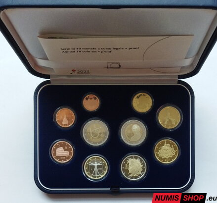 Sada Taliansko 2023 - PROOF + 2 x pamätné 2-euro