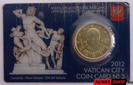Vatikán 50 cent 2012 Coin Card