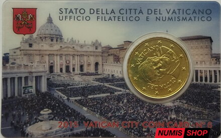 Vatikán 50 cent 2015 Coin Card