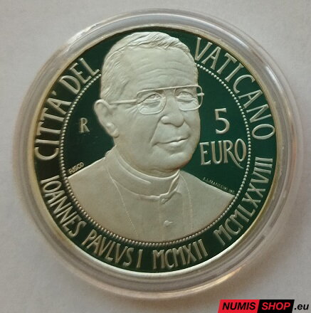 5 euro Vatikán 2012 - Birth of Pope John Paul I - PROOF
