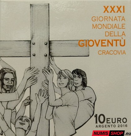 10 euro Vatikán 2016 - World Youth Day - PROOF