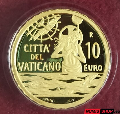 10 euro Vatikán 2021 zlato PROOF - Krst 