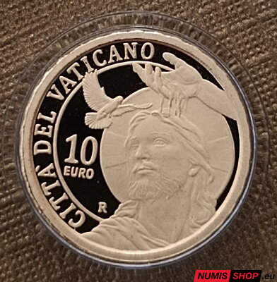 10 euro Vatikán 2025 zlato PROOF - Krst 
