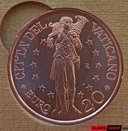 20 euro Vatikán 2025 - Dobrý pastier (s foldrom)
