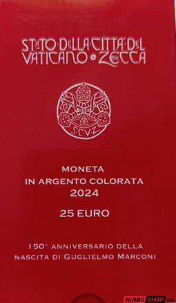 25 euro Vatikán 2024 - Guglielmo Marconi - PROOF