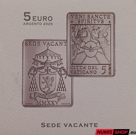 5 euro Vatikán 2025 - Sede Vacante - BU