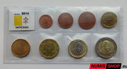 Vatikán 2014 - 1 cent až 2 euro - UNC