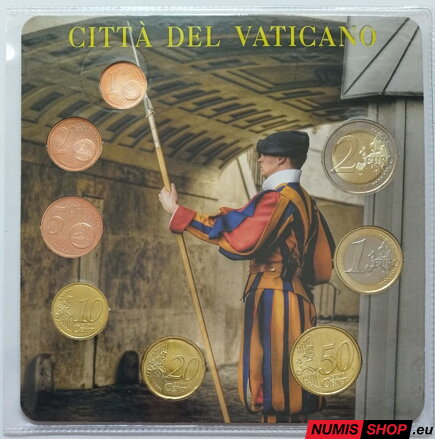 Vatikán 2016 - 1 cent až 2 euro - UNC - folder František