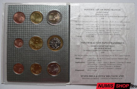 Vatikán sada 2020 + 5 euro Beethowen