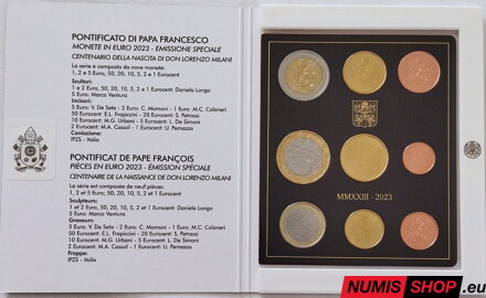 Vatikán sada 2023 + 5 euro Don Lorenzo Milani